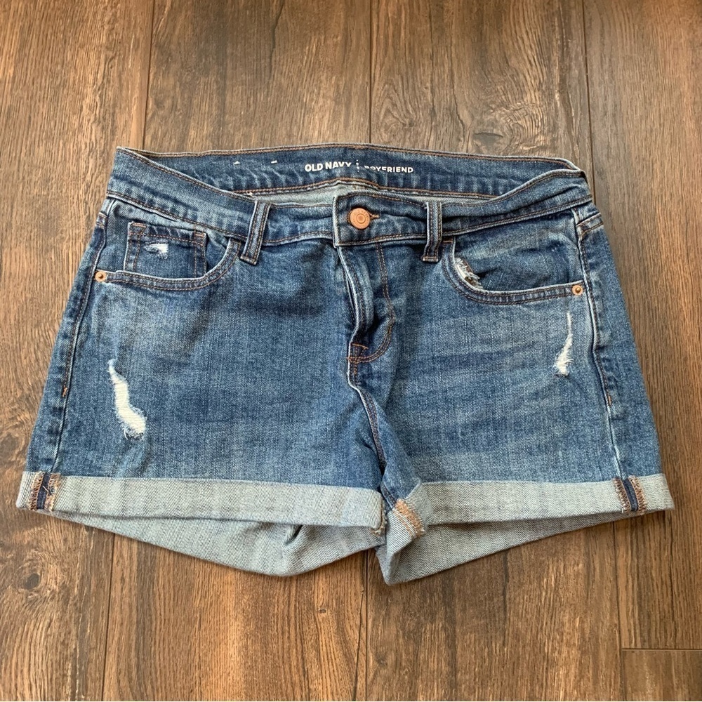 Old Navy Mid Rise Boyfriend Denim Jean Shorts